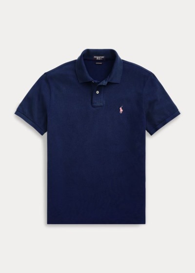 Polos Ralph Lauren Hombre Azul Marino - Pink Pony Custom Slim Fit - QTSXL1258